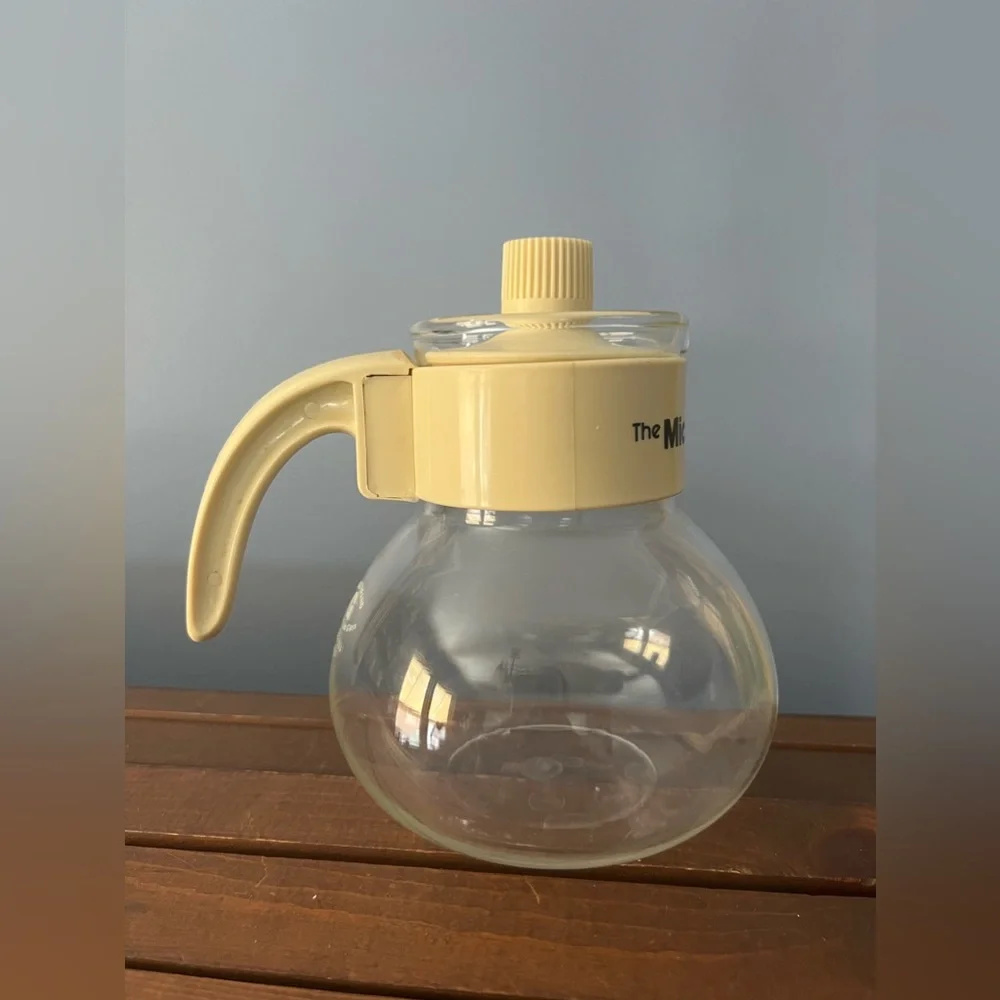 Vintage‎ Gemco The Micro-Kettle Microwave Tea Kettle Coffee Pot 4c Almond